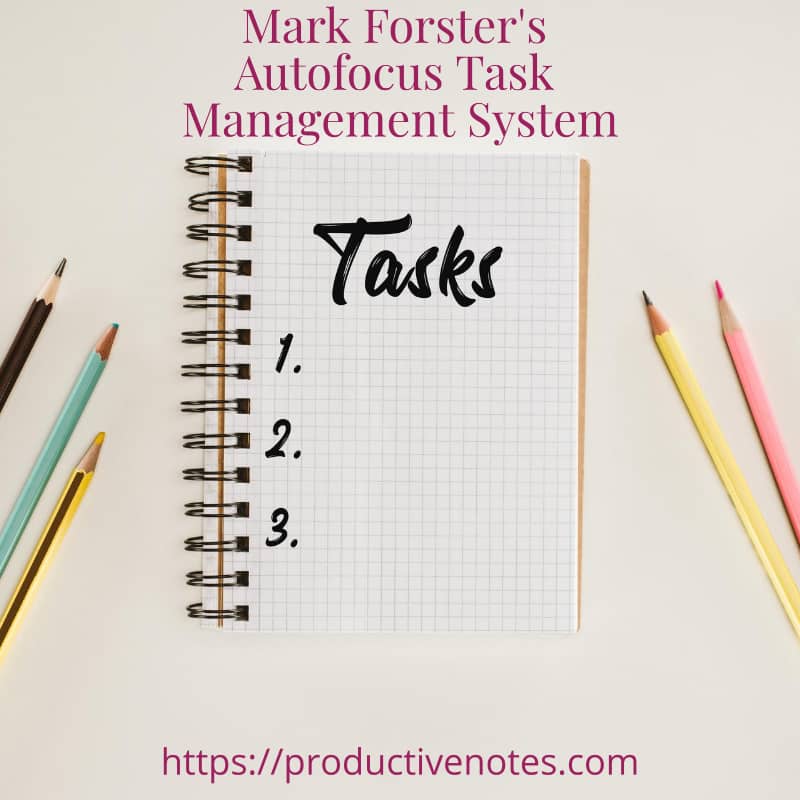 Mark Forsters Autofocus Task Management system | ProductiveNotes