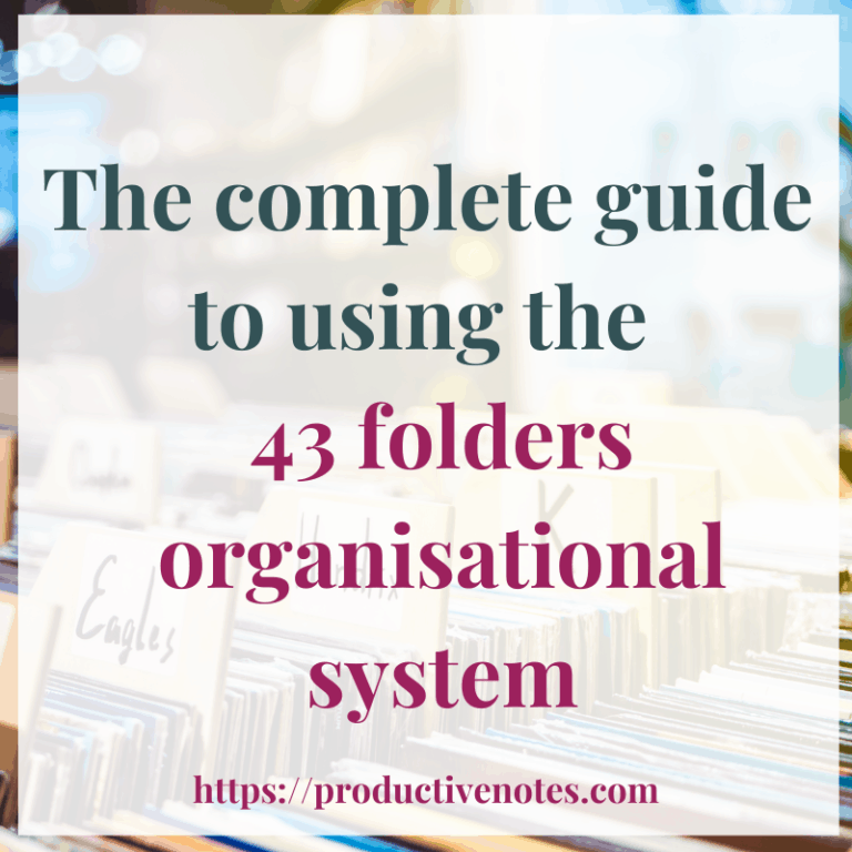 The complete guide to using the 43 folders organisational system Featured